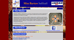 Desktop Screenshot of missbartowsoftball.org